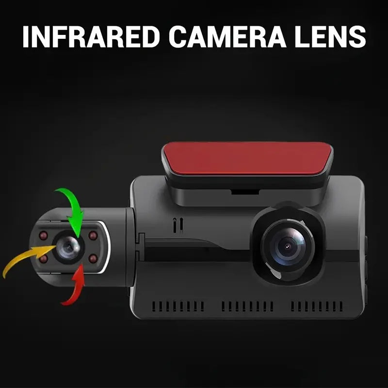 1080P Dual Lens Car DVR Dash Cam Video Recorder G-Sensor Front And Inside Camera